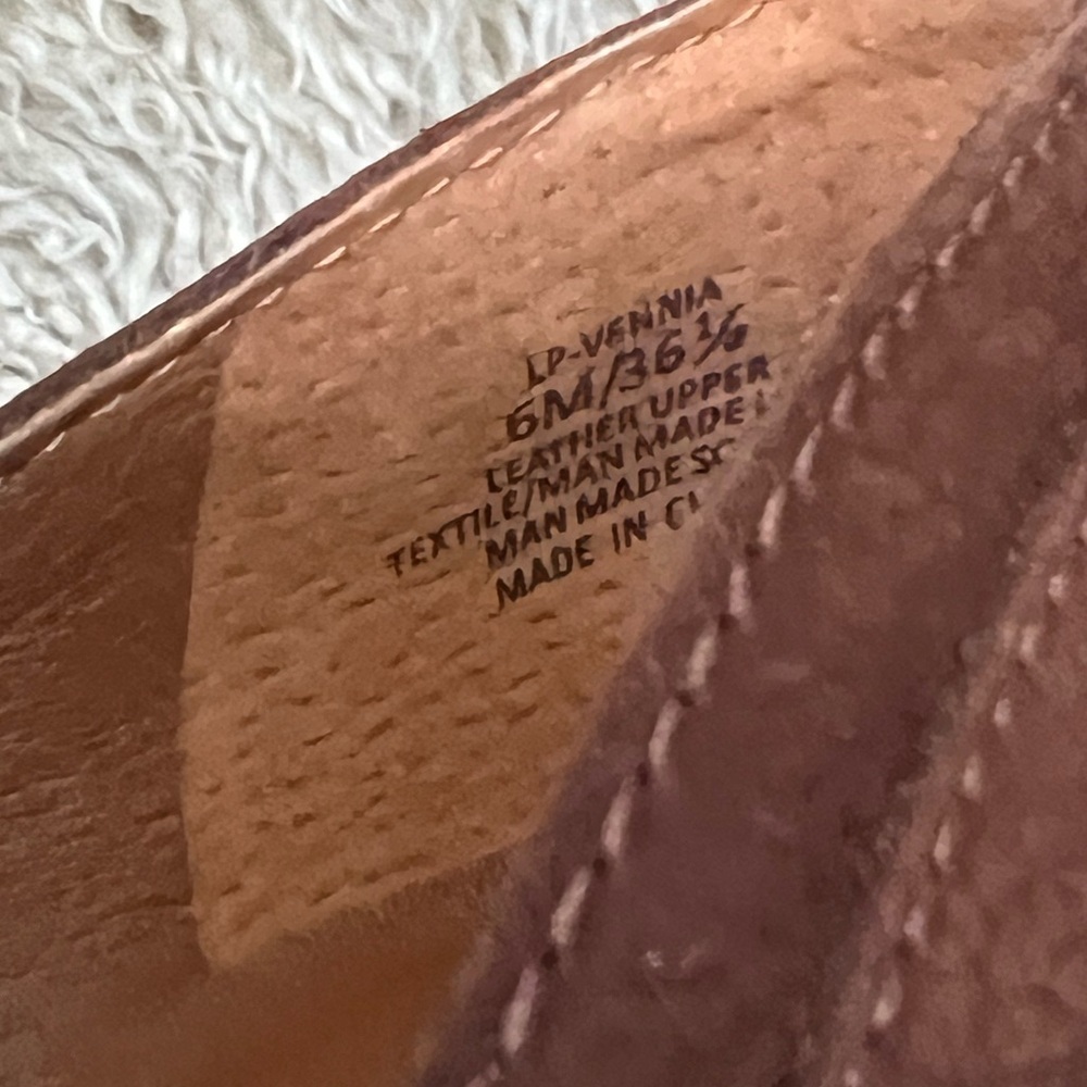 Lucky Brand Boots Womens 6M Vennia Ankle Bootie Brown Leather Casual - Picture 5 of 10